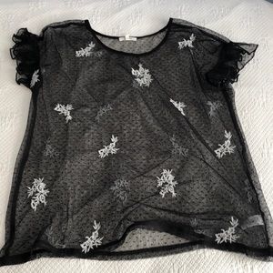 Sheer Black Shirt